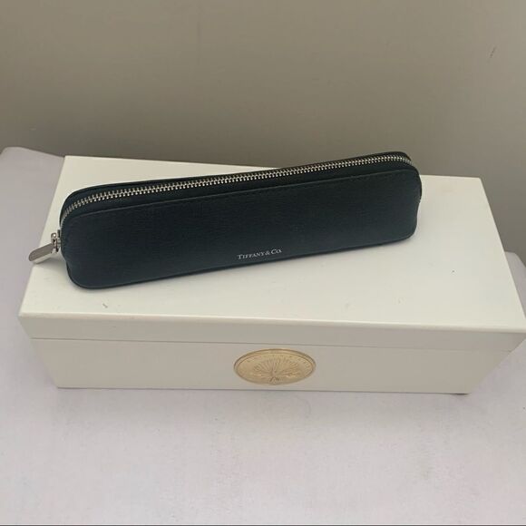 Tiffany & Co. Leather Pencil Case/Cosmetic Bag NEW - Picture 4 of 12
